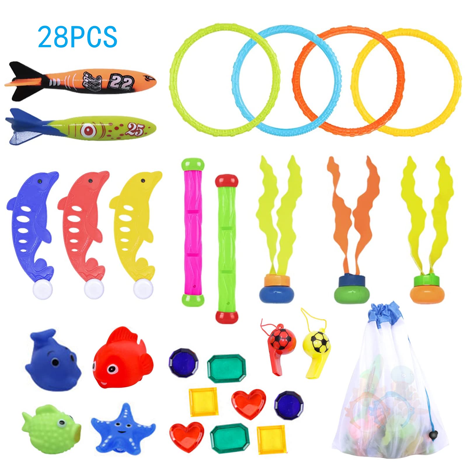 Juegos De Agua Para Niños LAPPAZO 27PCS Juegos Piscina Para