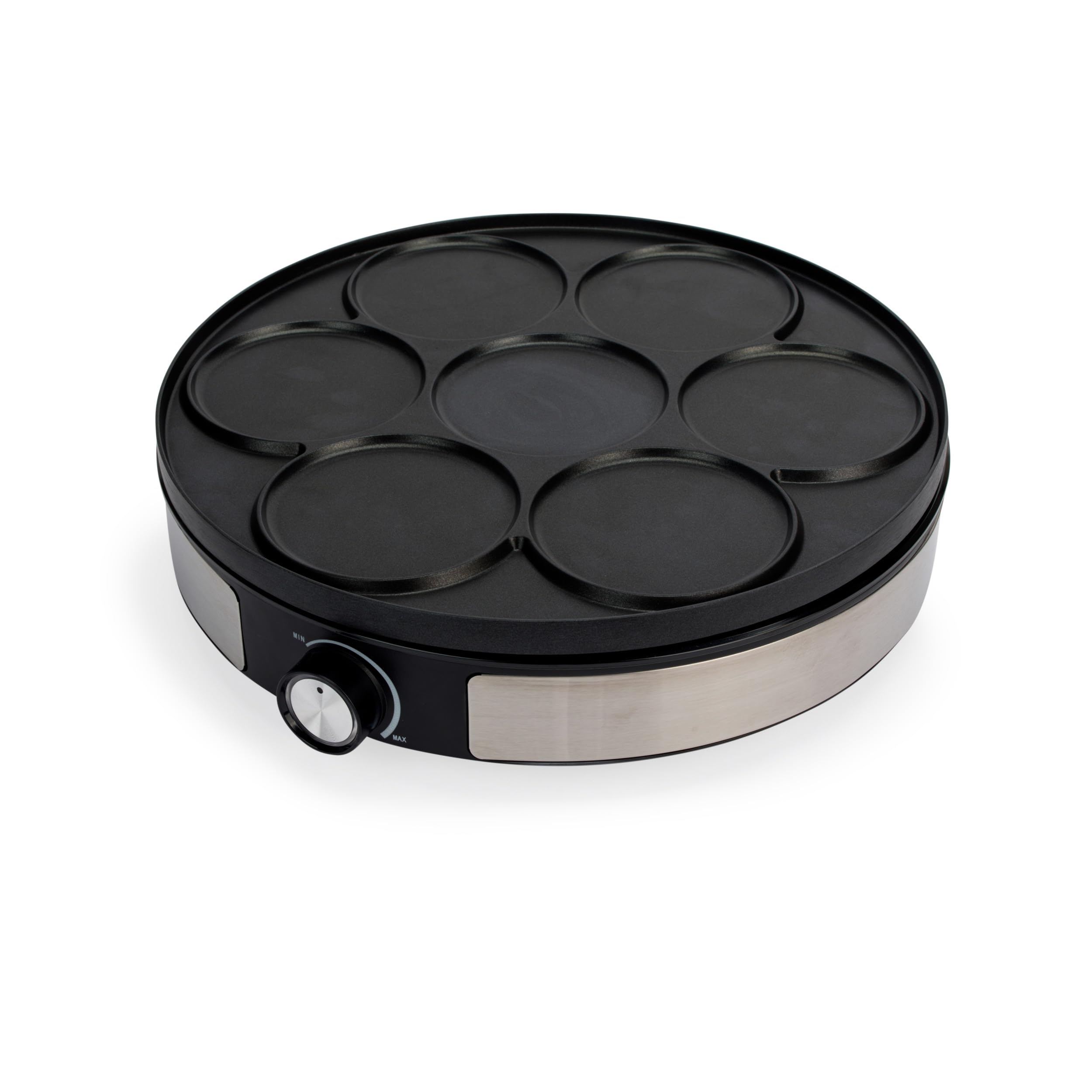 Petra Crepiera 2 in 1 Macchina per Pancake 1500W Piastra Reversibile 33 cm Antiaderente PT6225VDE
