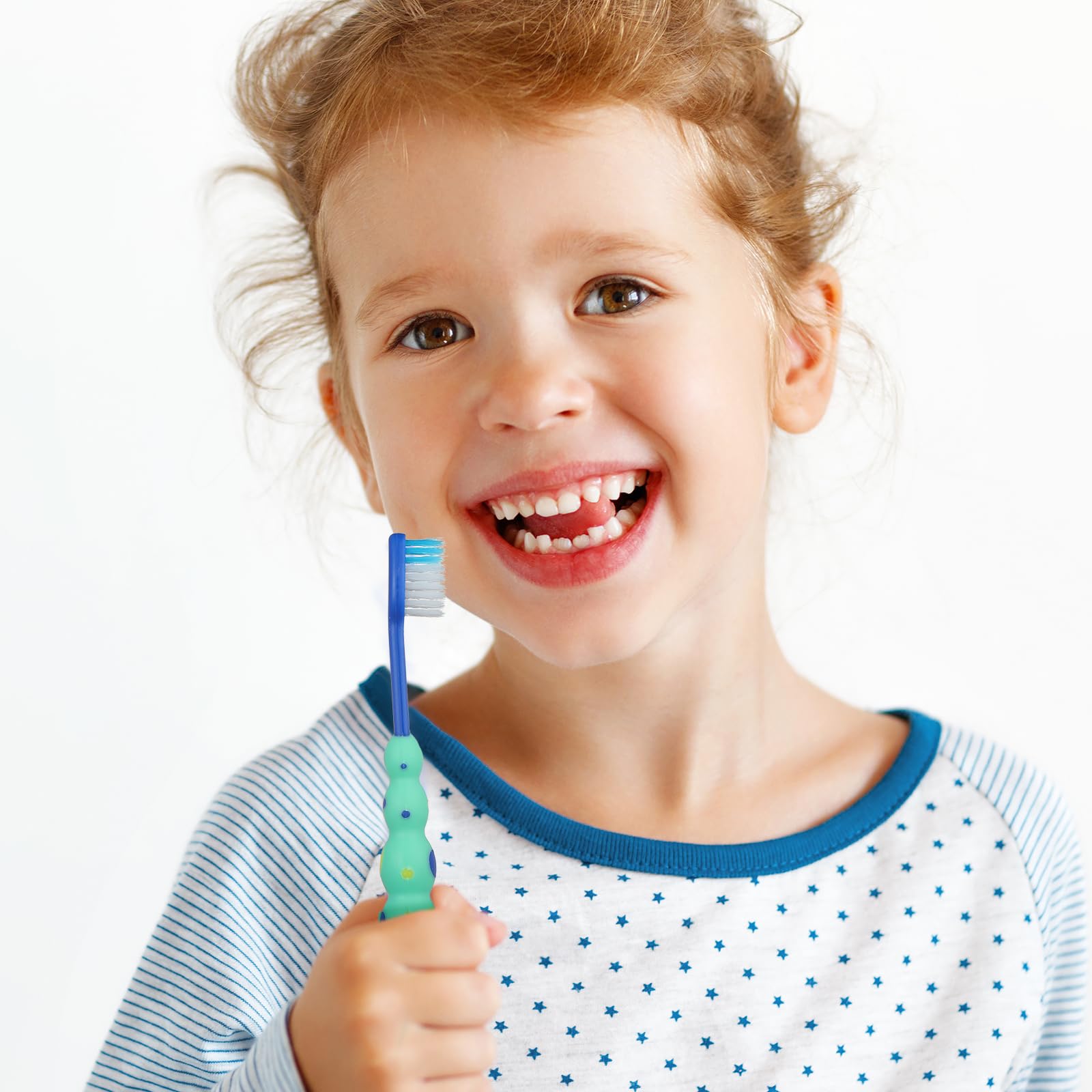 36 cepillos de dientes para niños pequeños, paquete de cepillos de dientes manuales para bebés con cubiertas, cepillo de dientes con ventosa, cepillo de dientes de animales de cerdas suaves