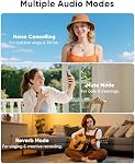 Wireless Lavalier Microphone for iPhone, iPad & Android, 2-Pack Mini Mics with LED Display, Noise Reduction, Plug-and-Play Clip-On Microphone for Video Recording, TikTok, YouTube & Podcasts