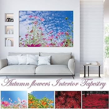 お部屋に癒しの空間を✳秋色コスモスのお花の小物入れ スクエア型