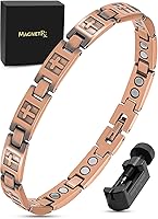 Vista 12 de MagnetRX® Pulsera magnética de cobre puro para mujer – Efectivas pulseras magnéticas de cobre de ultra fuerza para mujeres – Longitud de pulsera