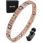 MagnetRX Copper Cross Bracelets for Women - Effective Magnetic Womens Bracelet with Cross - Adjustable Bracelet with Included Sizing Tool (Cross Style)