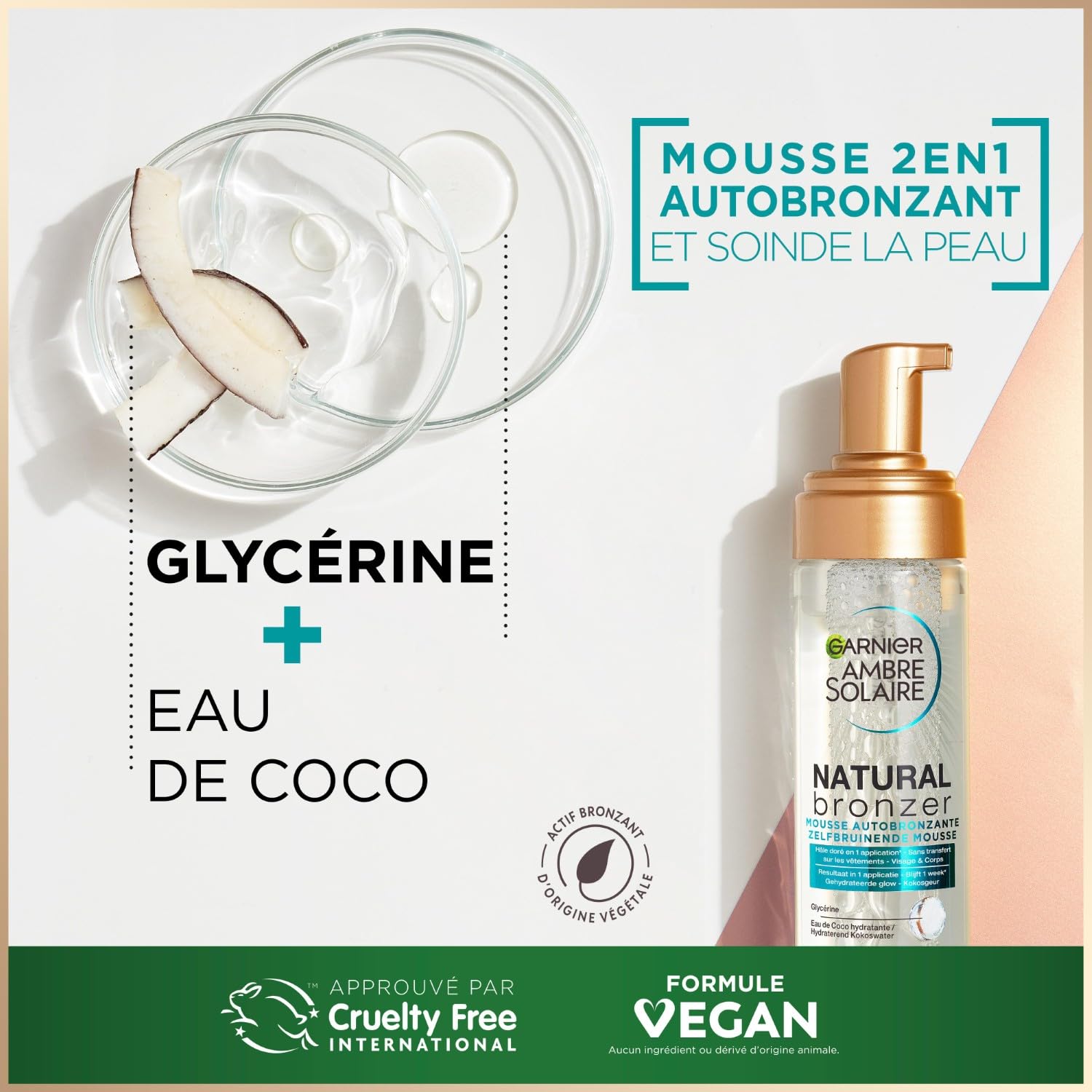 Garnier Ambre Solaire Natural Bronzer Mousse - 200 ml