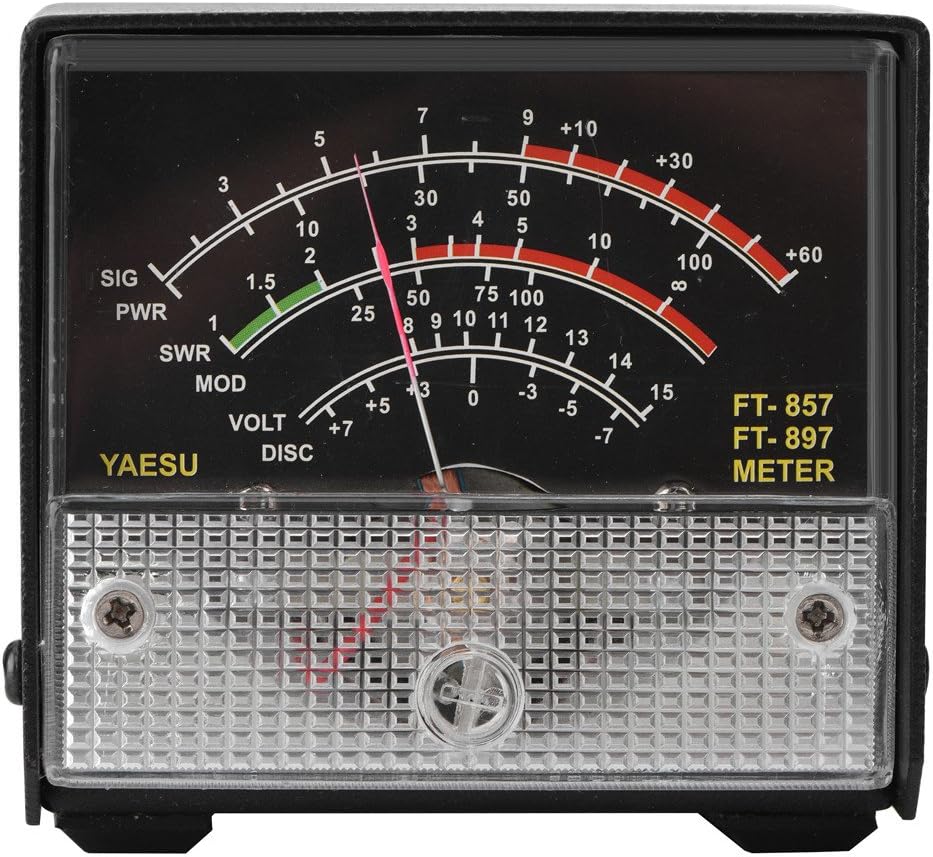 Yosoo External Wave Meter,Professional Power Meter Testing SWR Meter Receive Display Meters for FT-857/FT-897