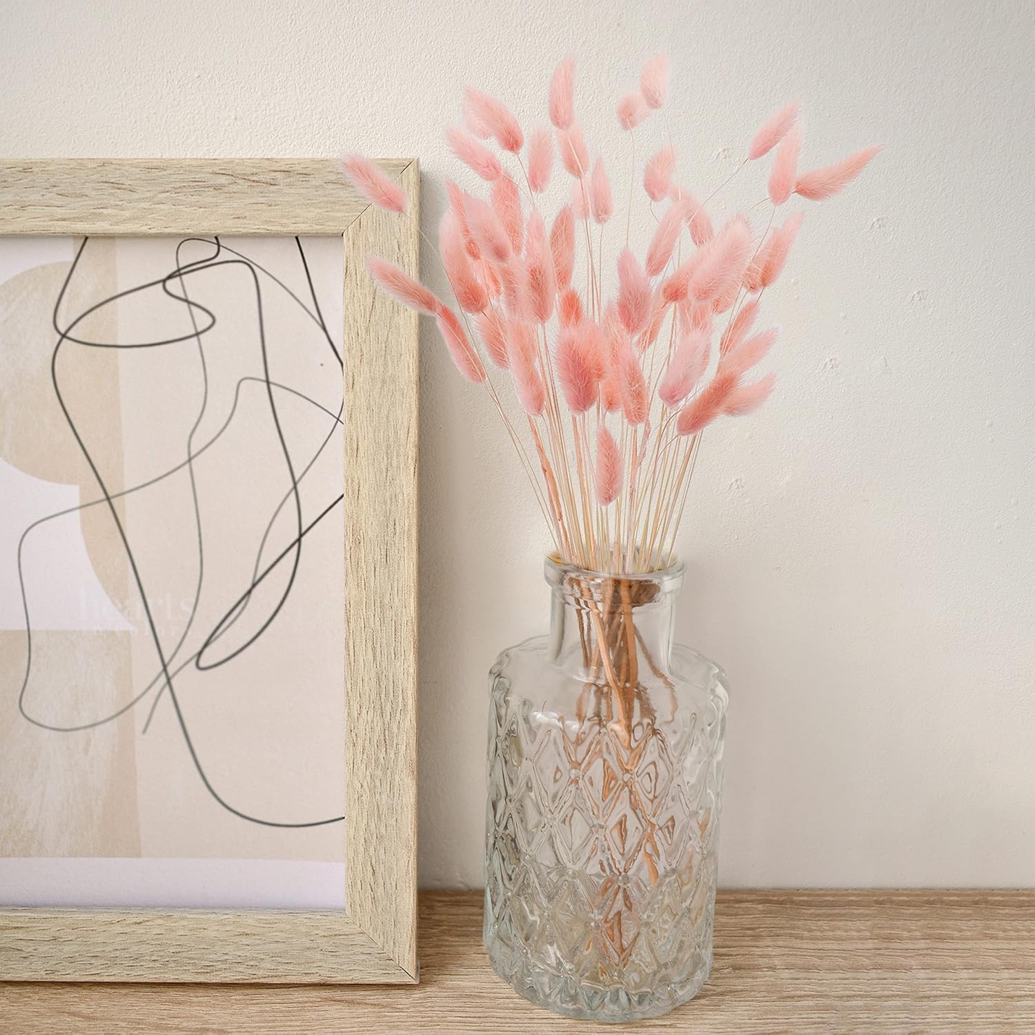 Pink Bunny Tails Pampas Grass - 30 Pcs for Wedding Decor -2
