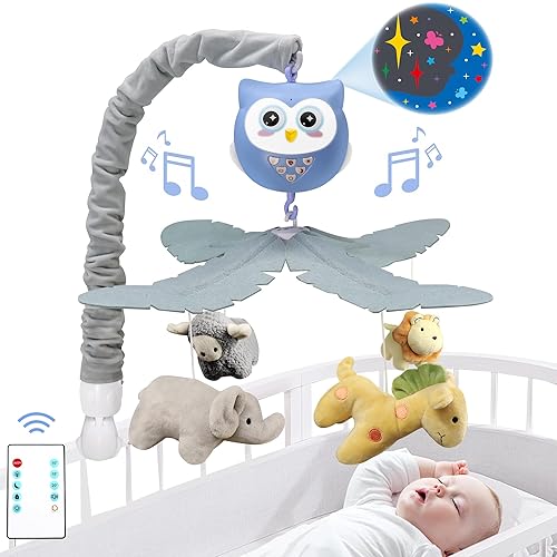 Miniatura 5 de Cuna móvil para bebé con música y luces para niños, animales móviles musicales para cuna, juguetes para niñas, juguetes colgantes, portátil, safari,