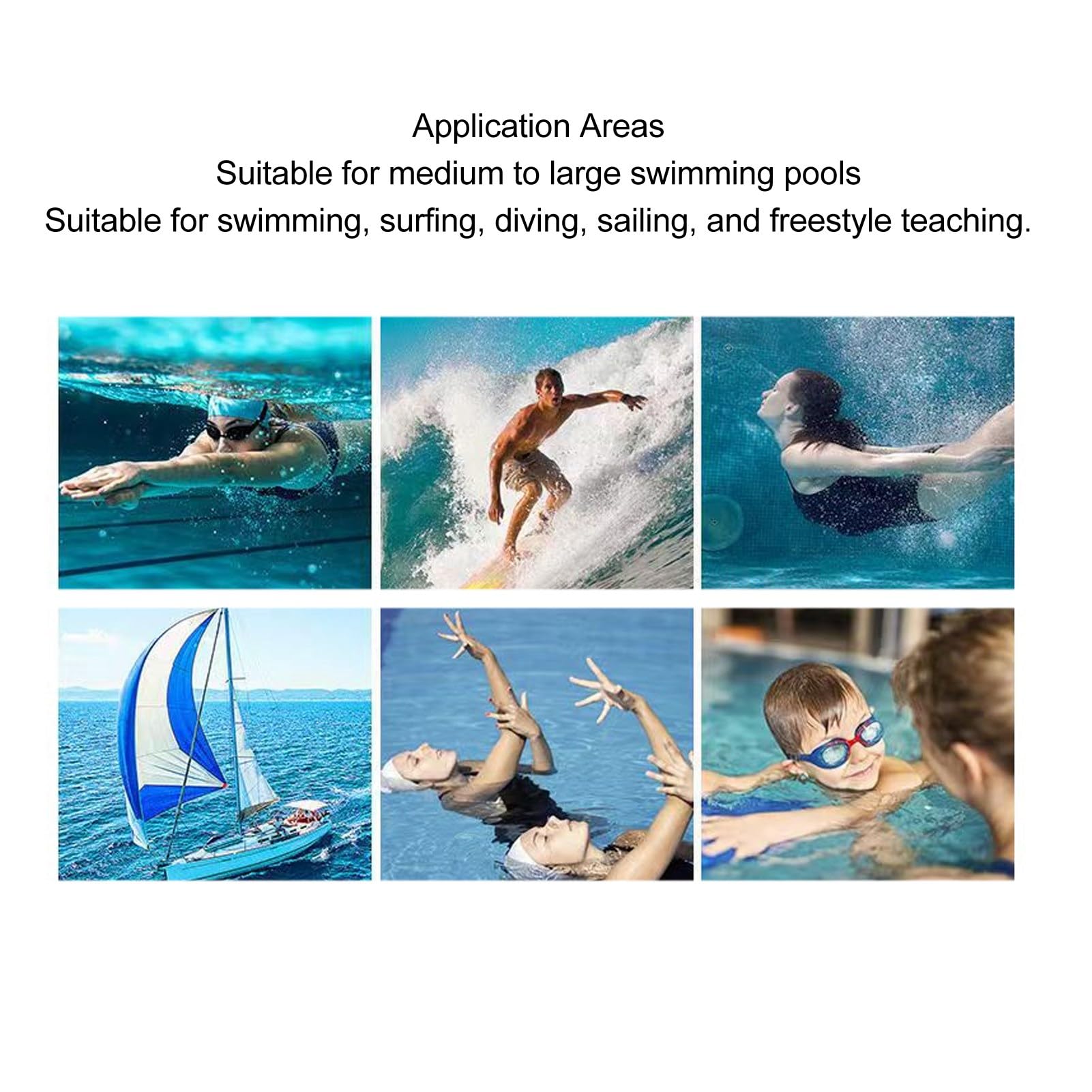 Qcwwy Cuffia per Nuoto a Conduzione Ossea Impermeabile IP68 Auricolare Wireless per Allenamento in Palestra con Design con Fibbia Ideale per Allenamenti di Nuoto (seconda