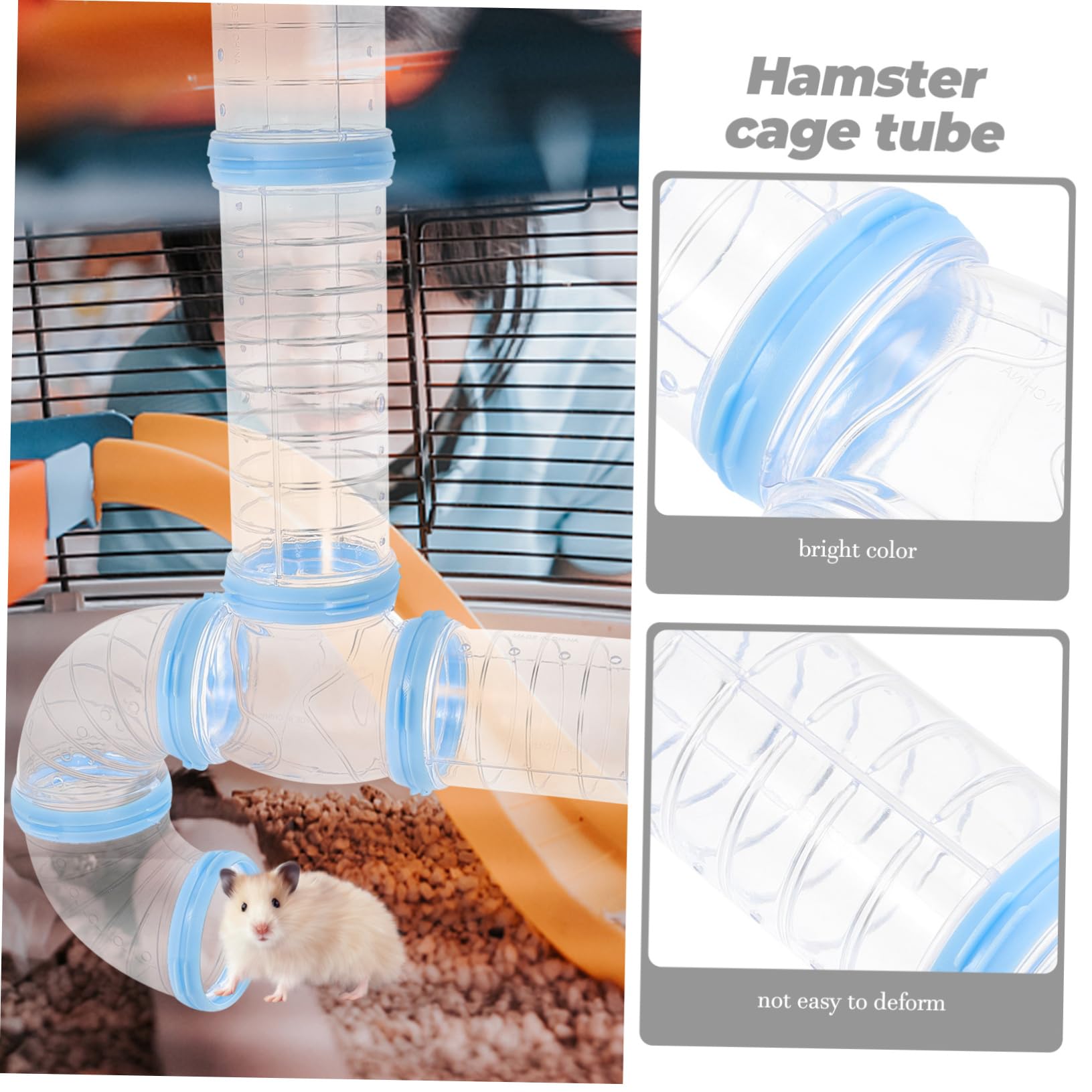 Hamstertunnel aus Kunststoff als Selbstgemacht Rohrverbinder für Käfige
