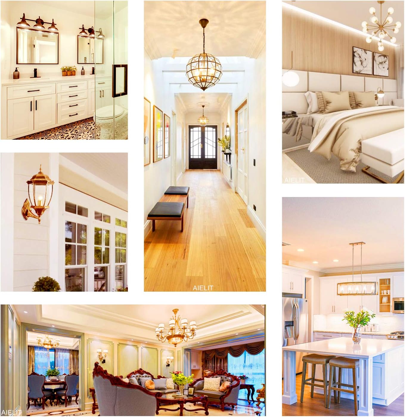 E12 LED Light Bulbs 25-Watt Equivalent (Dimmable), Warm White 2700K, 2W Vintage Clear G15/G50 Globe LED Bulb for Beside Lamp Ceiling Fan Pendant Lights Chandelier Fixture, 200 lm, 8 Pack