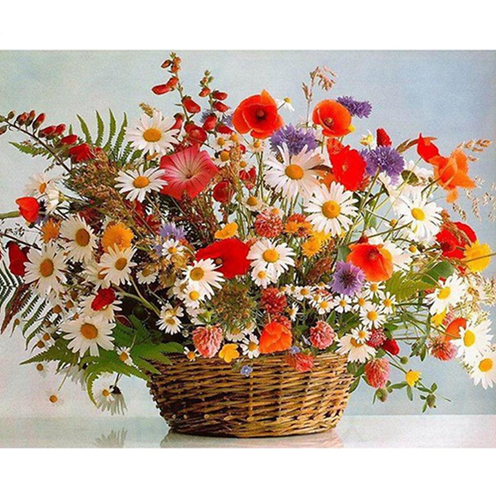 油絵　洋風　美品　高級額付き　手書き　花2 絵画 油絵 花のある風景 F20号 （高田美里） 【肉筆】【油絵