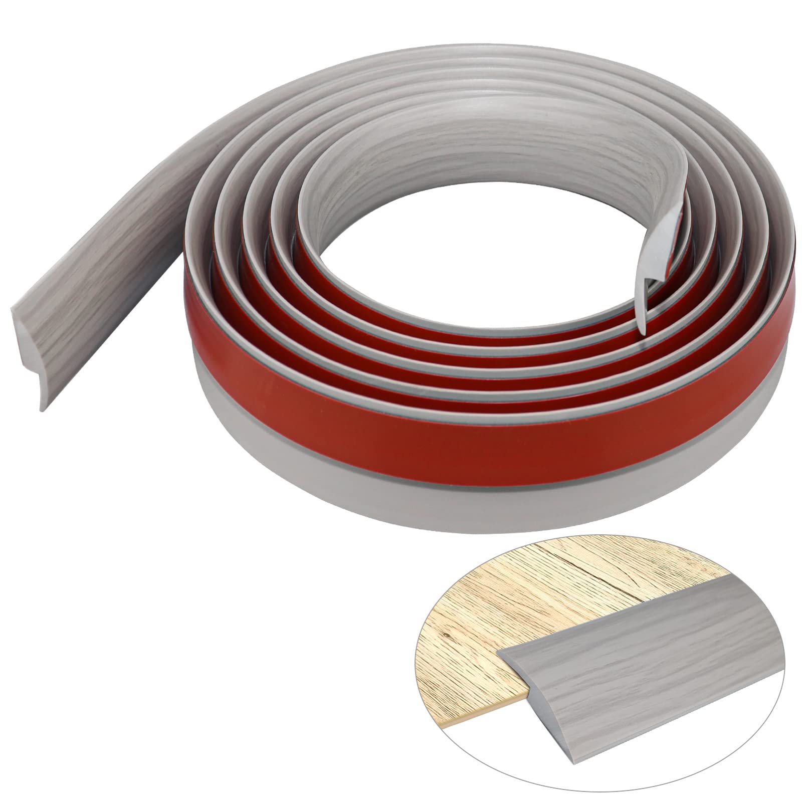 Overgangsprofiel zelfklevend 0-20mm RVS 100cm - 50331 Overgangsprofiel zelfklevend 0-20mm RVS 100cm - 50331
