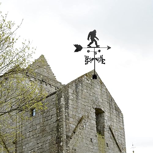 Miniatura 4 de Vaneta de metal para animales 3D, indicador de dirección del viento, accesorios de decoración de techo para jardín, patio, decoración de techo (Ape)