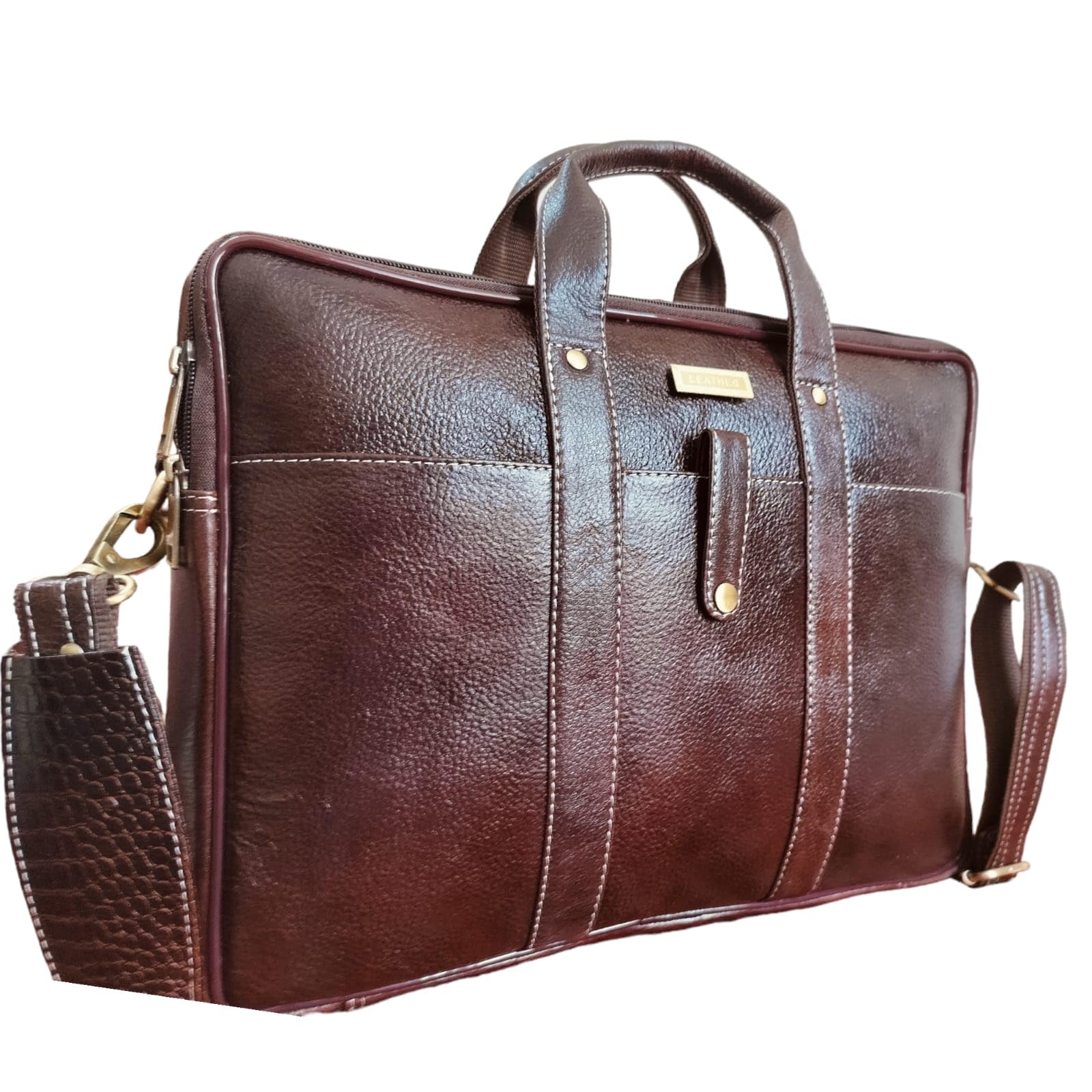 Genuine Leather Laptop Bag for Men, 13-16" Laptop Size, Messenger Style (Maroon) (B0D29TYYYY) Amazon Price History, Amazon Price Tracker