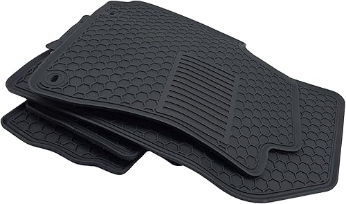 Miniatura 2 de Se adapta a Hyundai Kona 2018-2023 Juego de alfombrillas delanteras y de segunda fila de asientos para todo tipo de clima, juego completo (sin