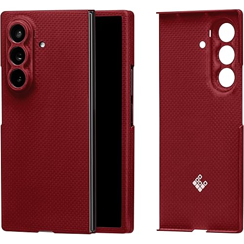 Latercase | Compatible with Galaxy Z Fold 7 | Crimson | Durable Galaxy Z Fold 7 Phone Case | 0.6mm Thin Aramid Fiber, 20 Grams, Precision Lasercut, Full Camera Protection, Nonslip Matte Finish