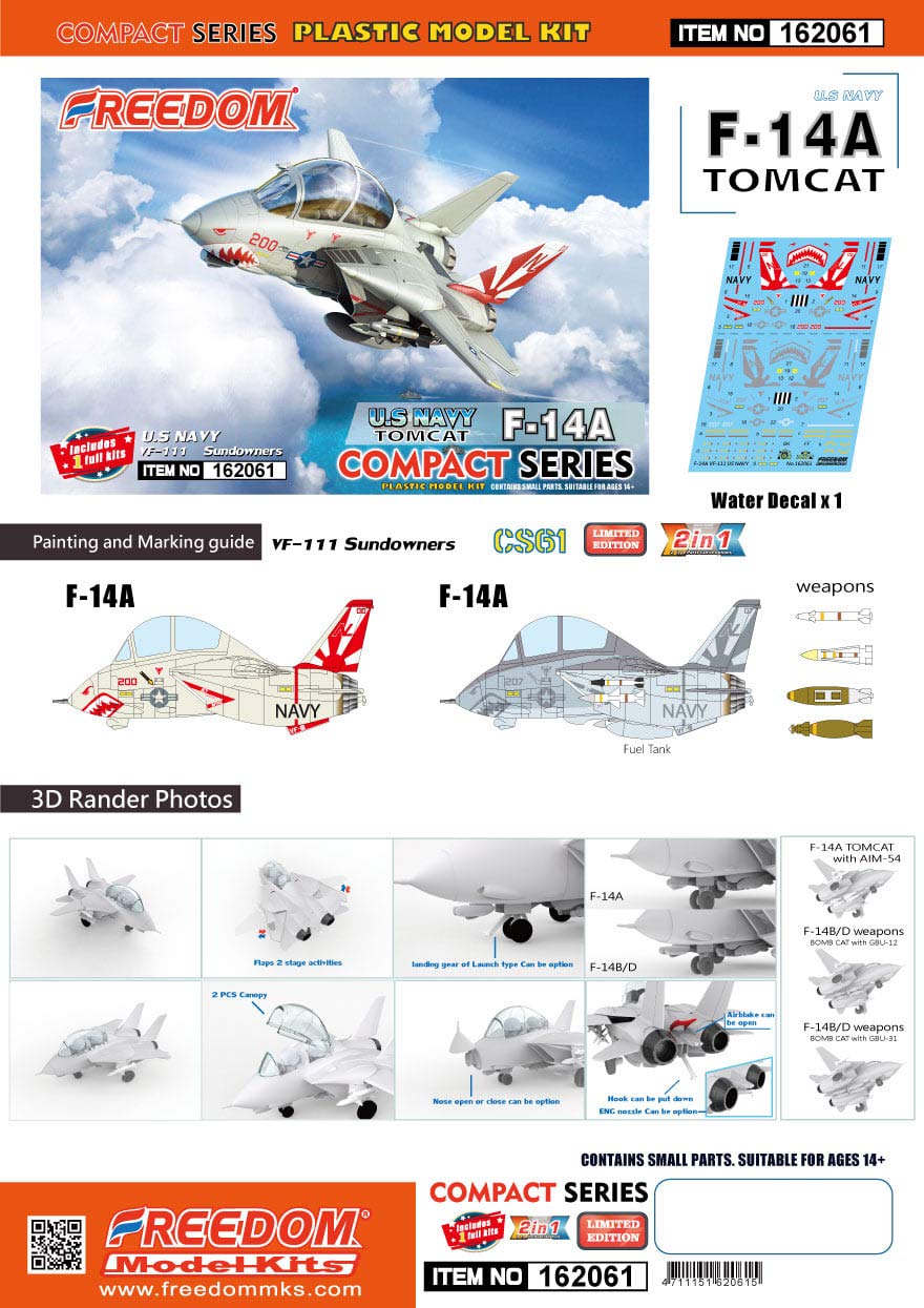 Amazon | フリーダムモデルキット コンパクトシリーズ アメリカ海軍 F