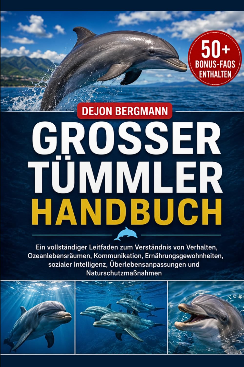 GROSSER TÜMMLER HANDBUCH: Ein vollständiger Leitfaden zum Verständnis von Verhalten, Ozeanlebensräumen, Kommunikation, Ernährungsgewohnheiten, ... und Naturschutzmaßnahmen