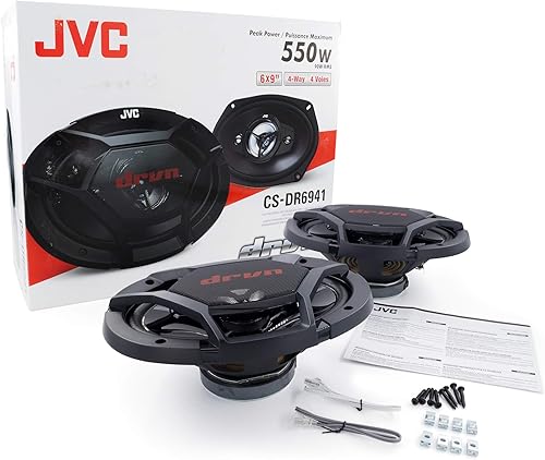 Miniatura 2 de JVC Altavoces coaxiales de montaje superficial móvil CS-DR6941 drvn Serie DR (6" x 9", 550 vatios máximo, 4 vías)