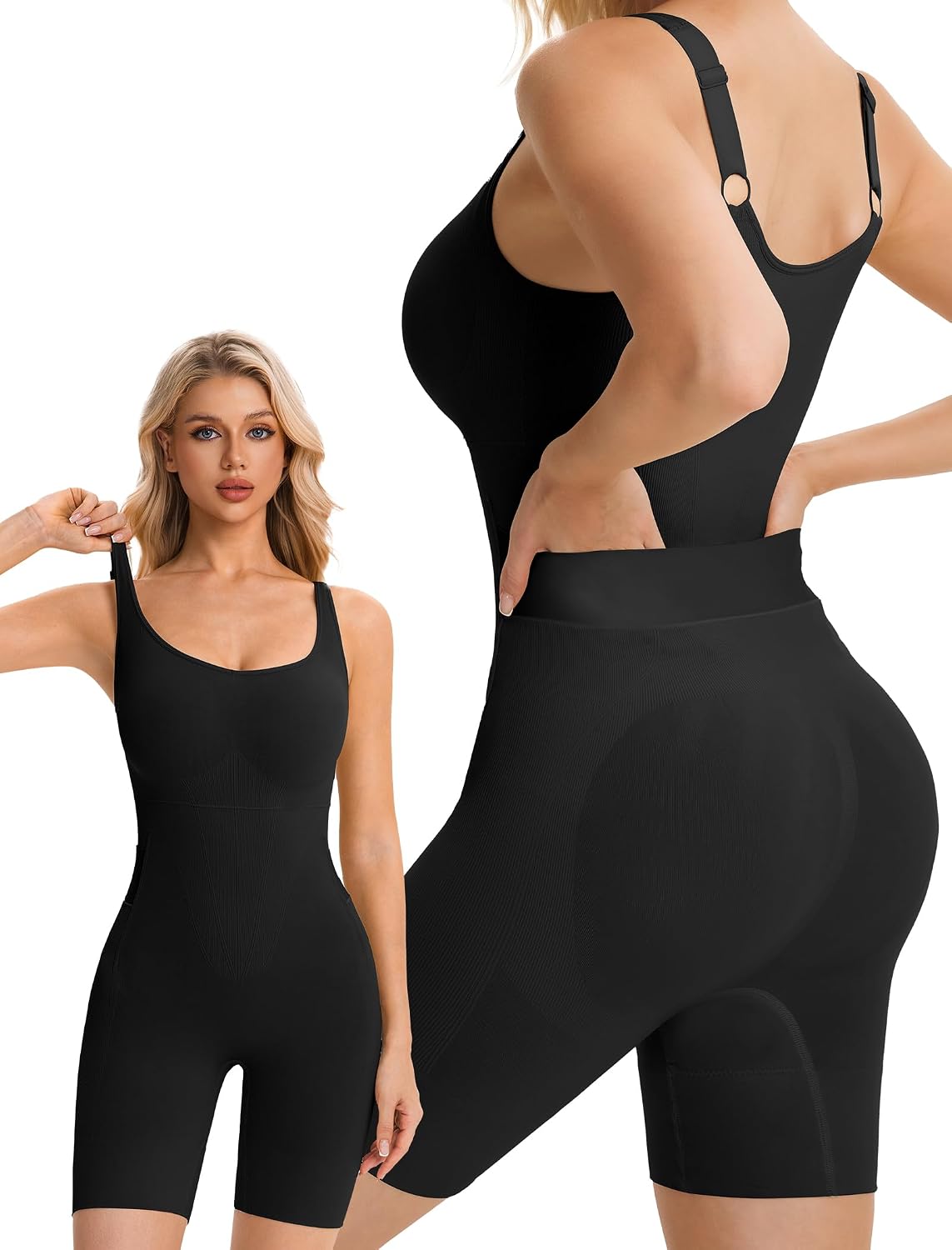 Bathroom Friendly Shapewear Tummy Control Seamless Bodysuit