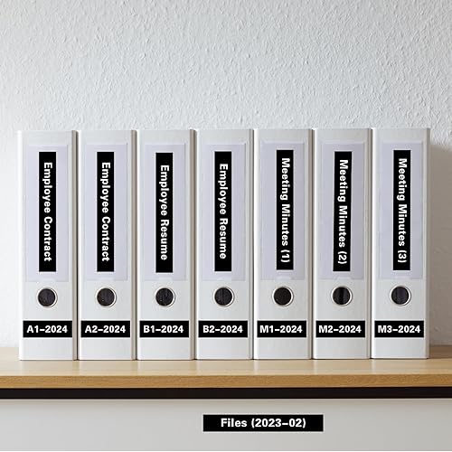 Miniatura 8 de Cinta para etiquetar TZe-335 compatible con Brother TZ-335 laminada blanca sobre negro para Brother P Touch PTD210 PTH110 PTD600 PT-123PC PT-P700