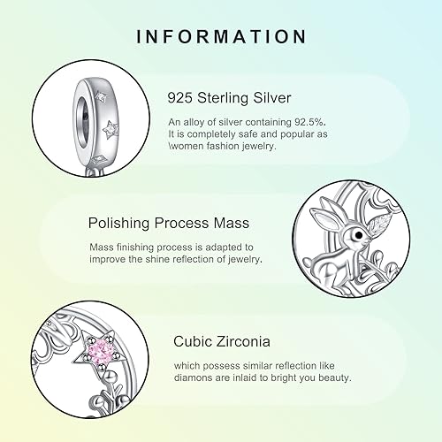 Vista 9 de NINGAN Colgante de plata de ley 925 con diseño de animales, elefante, perro, gato, tortuga, perro, unicornio para mujer