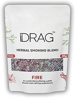 Herbal Smoking Blend - Drag (Blend of Exotic Flowers and Herbs) 30grams (1 oz) (Fire)