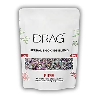 Herbal Smoking Blend - Drag Blend of Exotic Flowers and Herbs 30grams 1 oz Fire