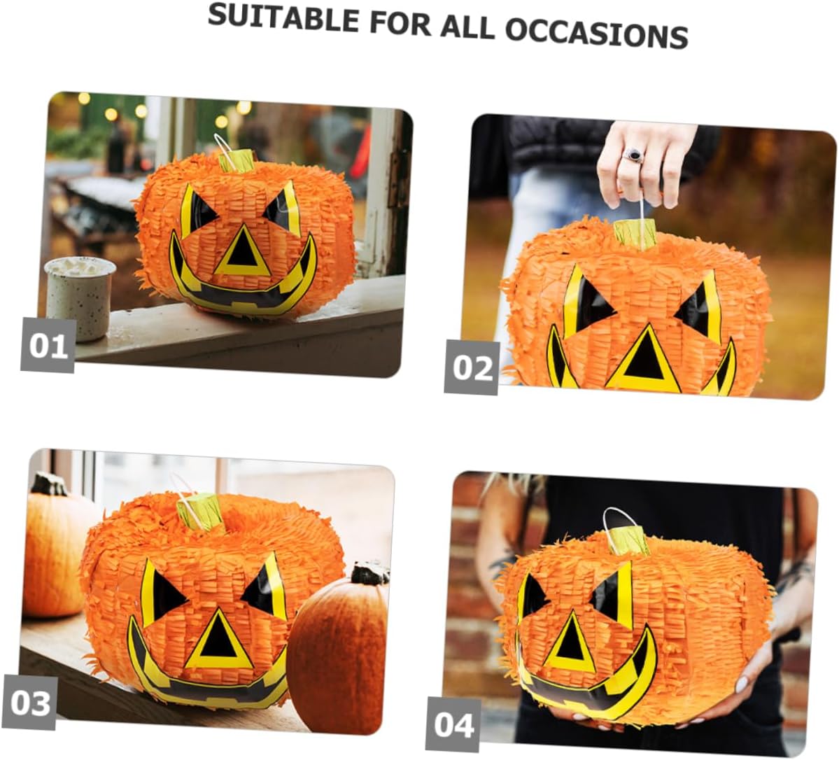 TOYANDONA 1set Halloween Pumpkin Stick Novelty Party Decoration for Candy-filled Fun for Birthday Celebrations Compact for Easy Setup