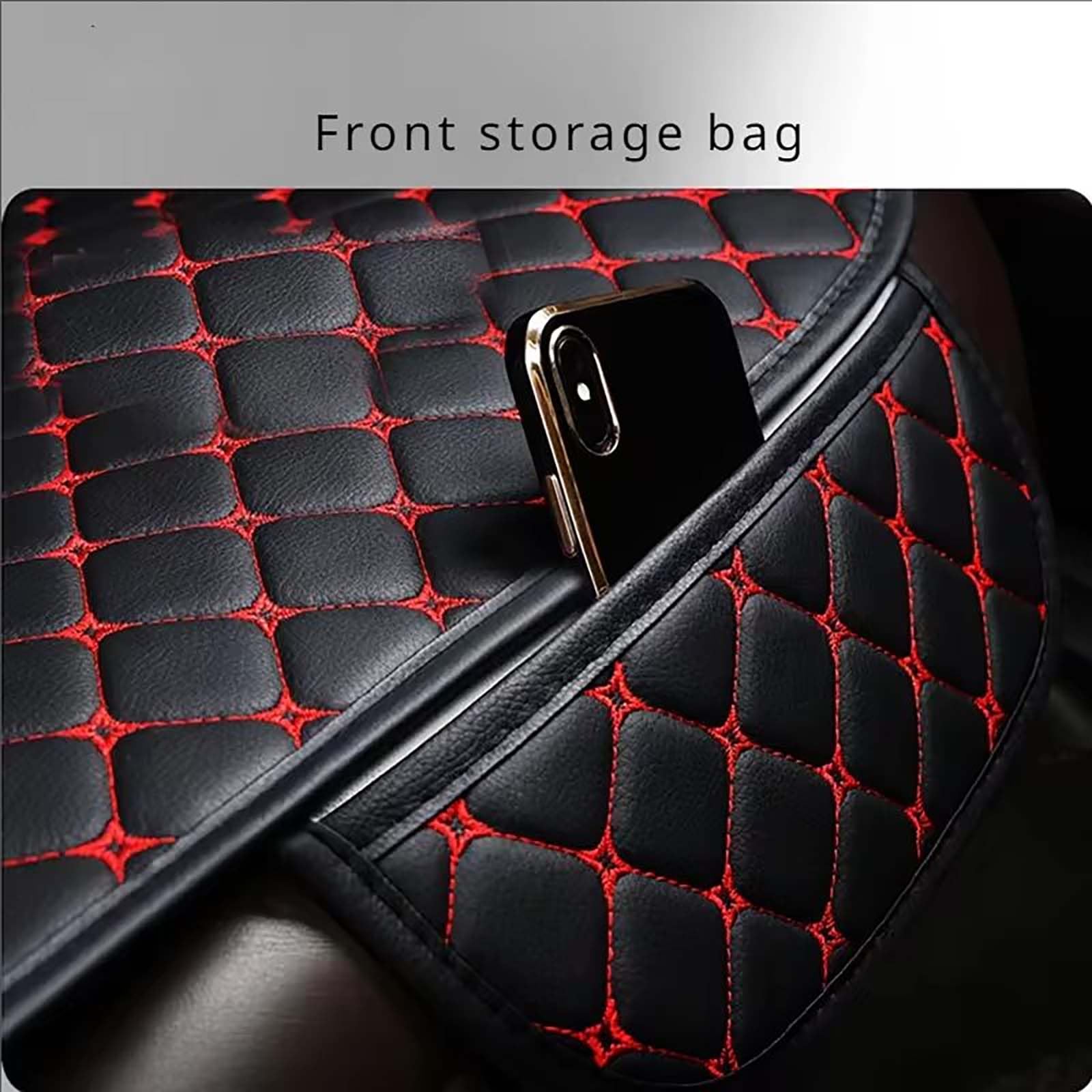 Cojín Asiento Coche para Benz EQS (X296 V297) EQV (B. 447), Transpirable y Antideslizante Cojin Asiento Coche Espuma De Memoria, aliviar la presión,Single-Black Red