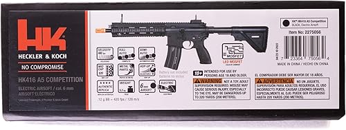 Miniatura 2 de Heckler & Koch HK416 A5 Comp AEG - Pistola de aire comprimido BB de 0.236 in, negro, multicolor, tamaño único