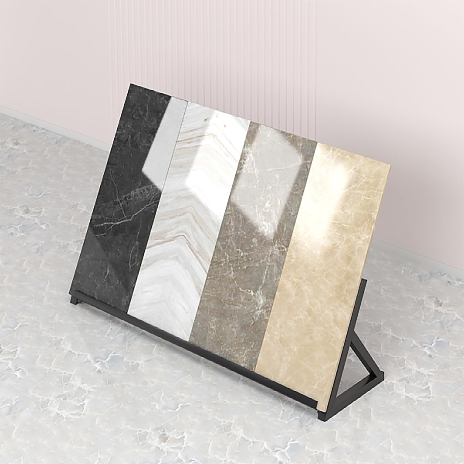 Estante de exhibición de azulejos para almacenamiento de muestras, ferias comerciales y exposiciones, organizador de 160 cm de altura, perfecto para eventos de proveedores