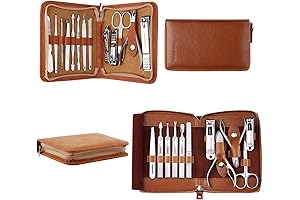 Manicure and Pedicure Set Professional 24 Pcs, F03 Nail Care Kit with...