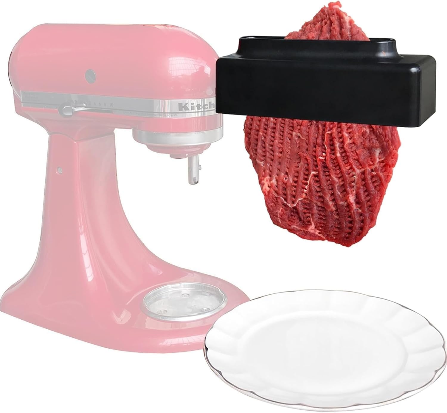 Ablandador de Carne Eléctrico para Batidora Kitchenaid - Negro