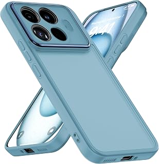 YUXING Hülle für Xiaomi 17T Pro 5G Handyhülle Transparente mit Kameraschutz Folie Ultra Dünnes Schutzhülle Bumper Slim Case Back Cover - Blau