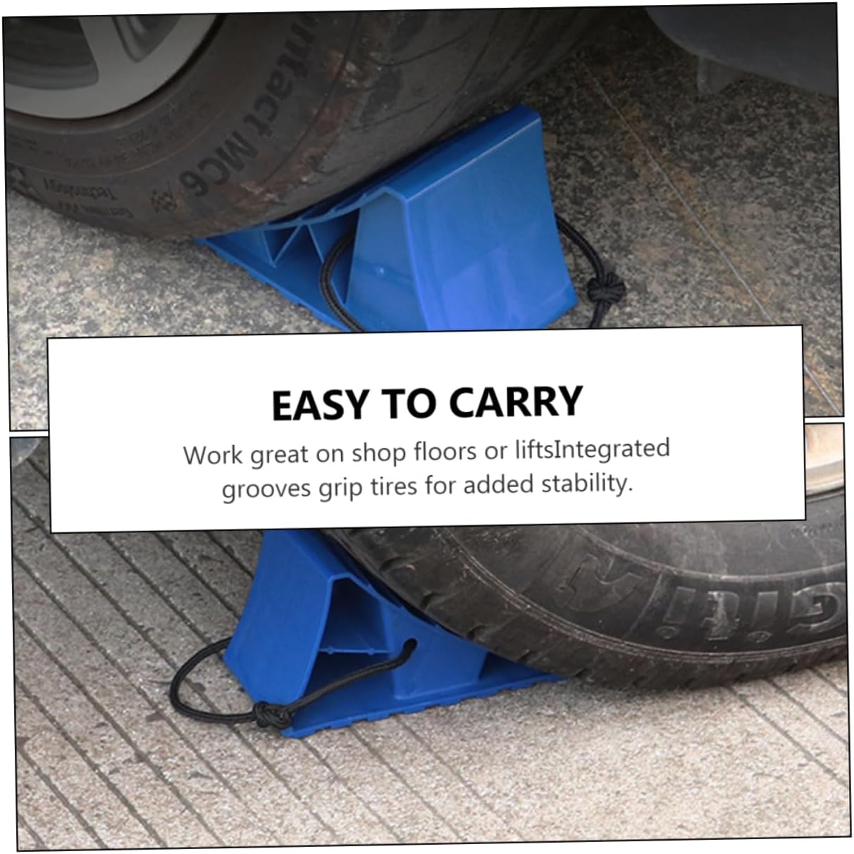 2pcs Wheel Chocks for Rv and Trailer Stability Non- Tire Support Block for Car and Motorcycle Support Pad for Secure Wheel Alignment