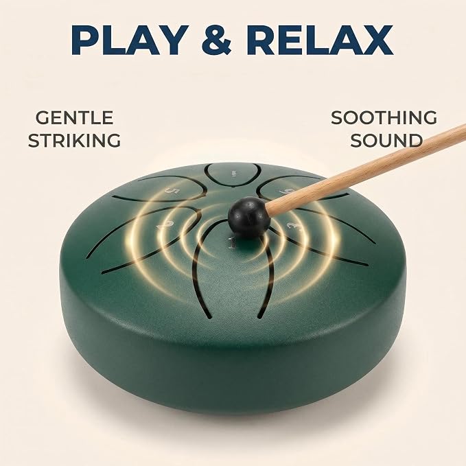 Steel Tongue Rain Drum, instrumento de percusión miniatura 3
