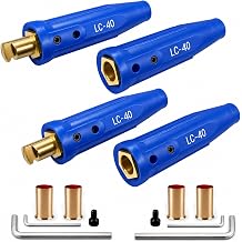 LC-40 Welding Leads Quick Connector, Welding Cable Connectors Blue 2-Pack