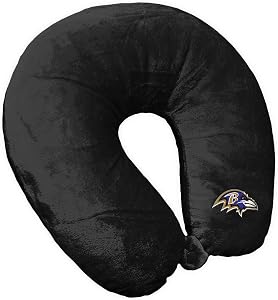 Northwest NFL Baltimore Ravens Neck Pillow, 12" x 13", Black