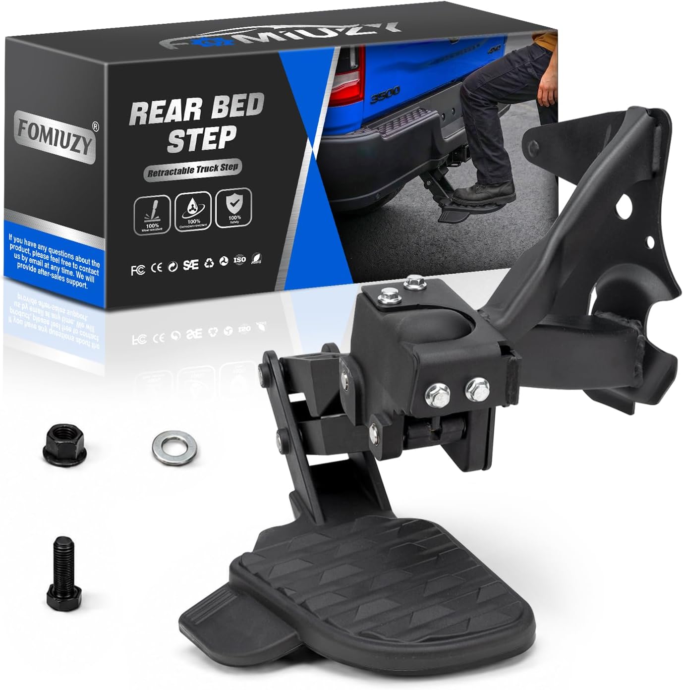 WEILEITE Rear Retractable Bed Step for Ram 1500 DT (Driver Side)