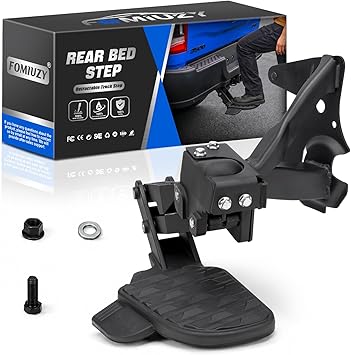 Rear Bed Step Retractable Truck Tailgate Bumper Step Fit for Dodge Ram 1500 DTNew Body Style 2019 2020 2021 2022 2023 2024 2025 2026 Replaces 82215289AG 82215289AH 82215289 82215289AB