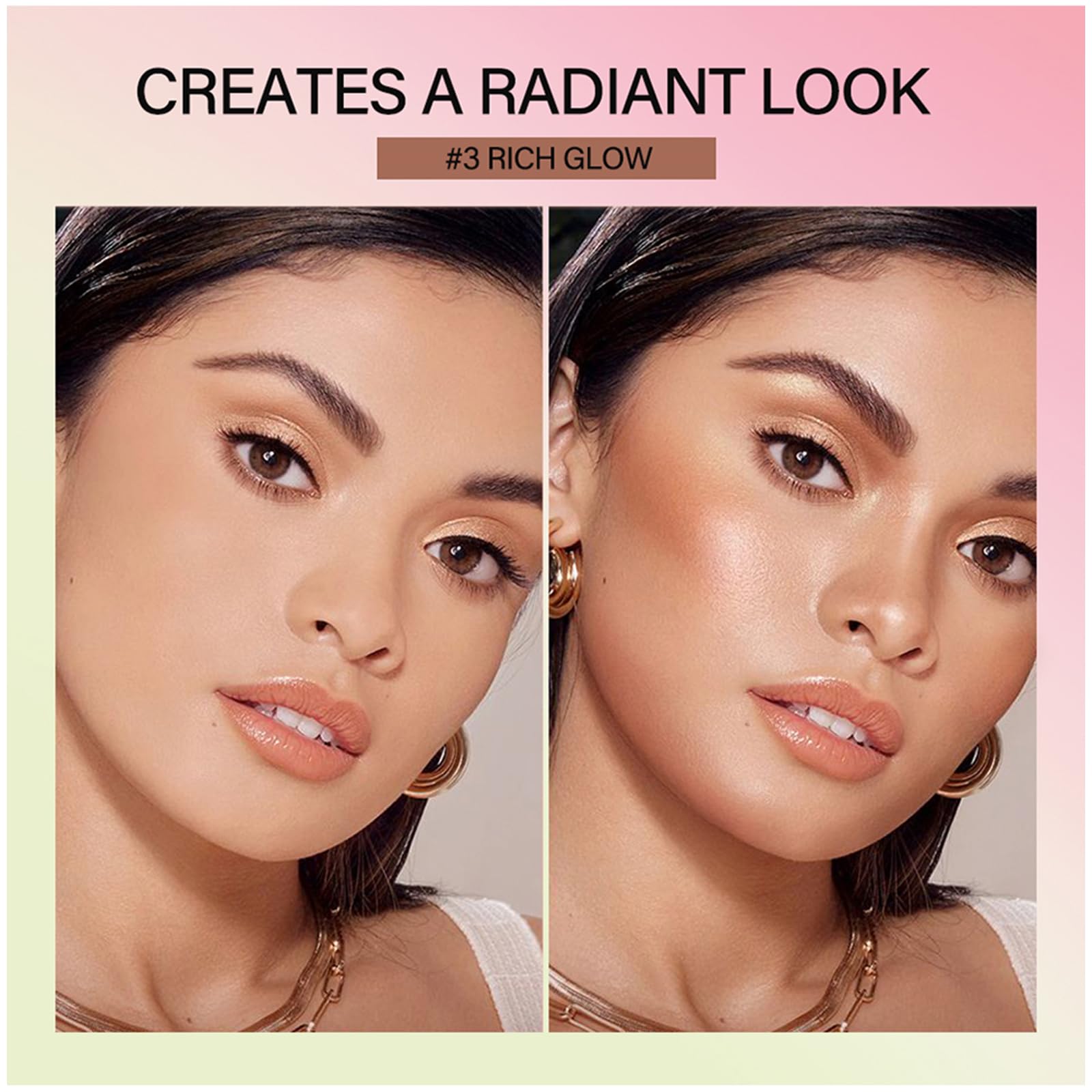 Joyeee Concealer Contouring Palette, 16 Colors Medium to Dark Color Corrector Combination Cosmetics Powder Palette with Brush - Image 3