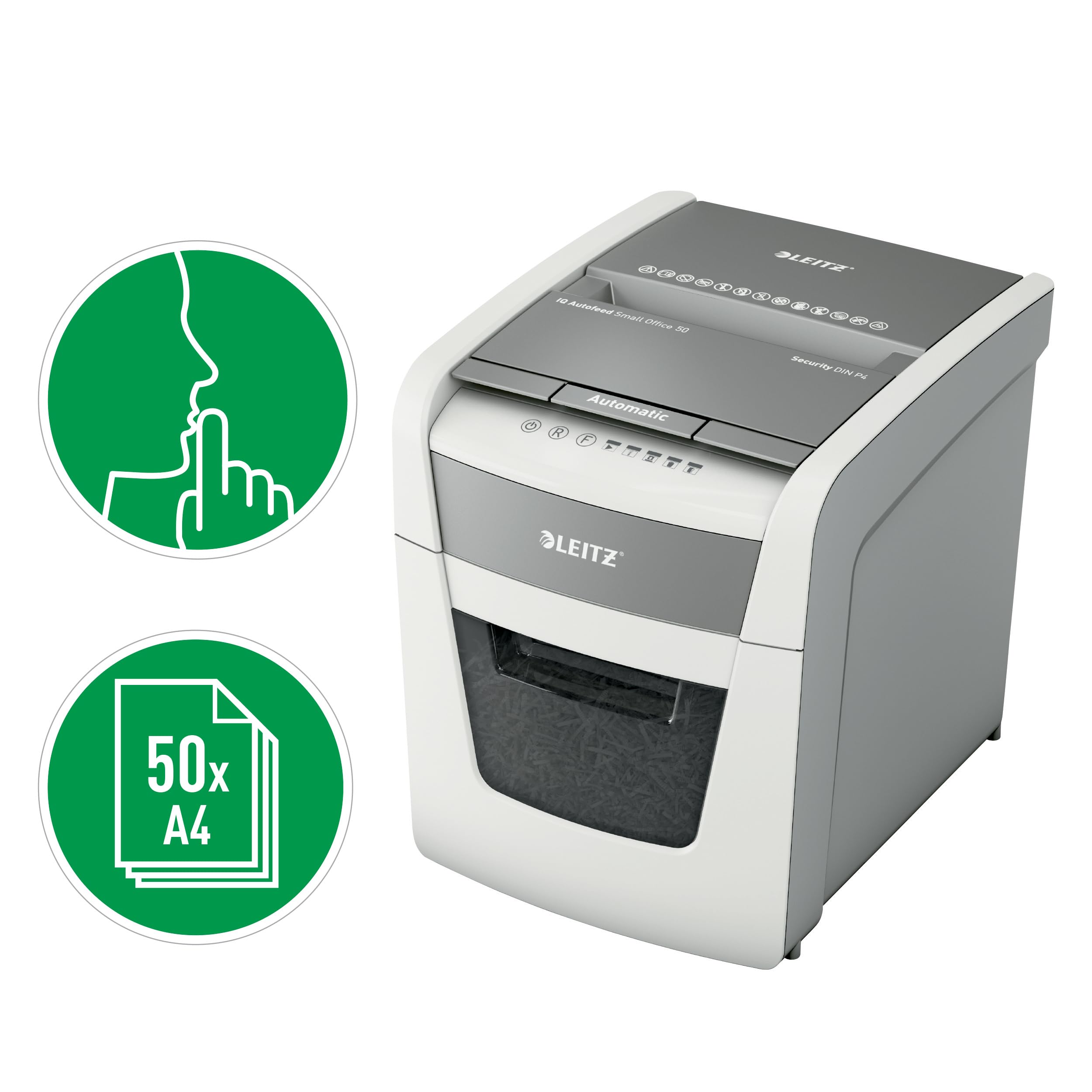 L: Shredder IQ Autofeed Small Office50 P4