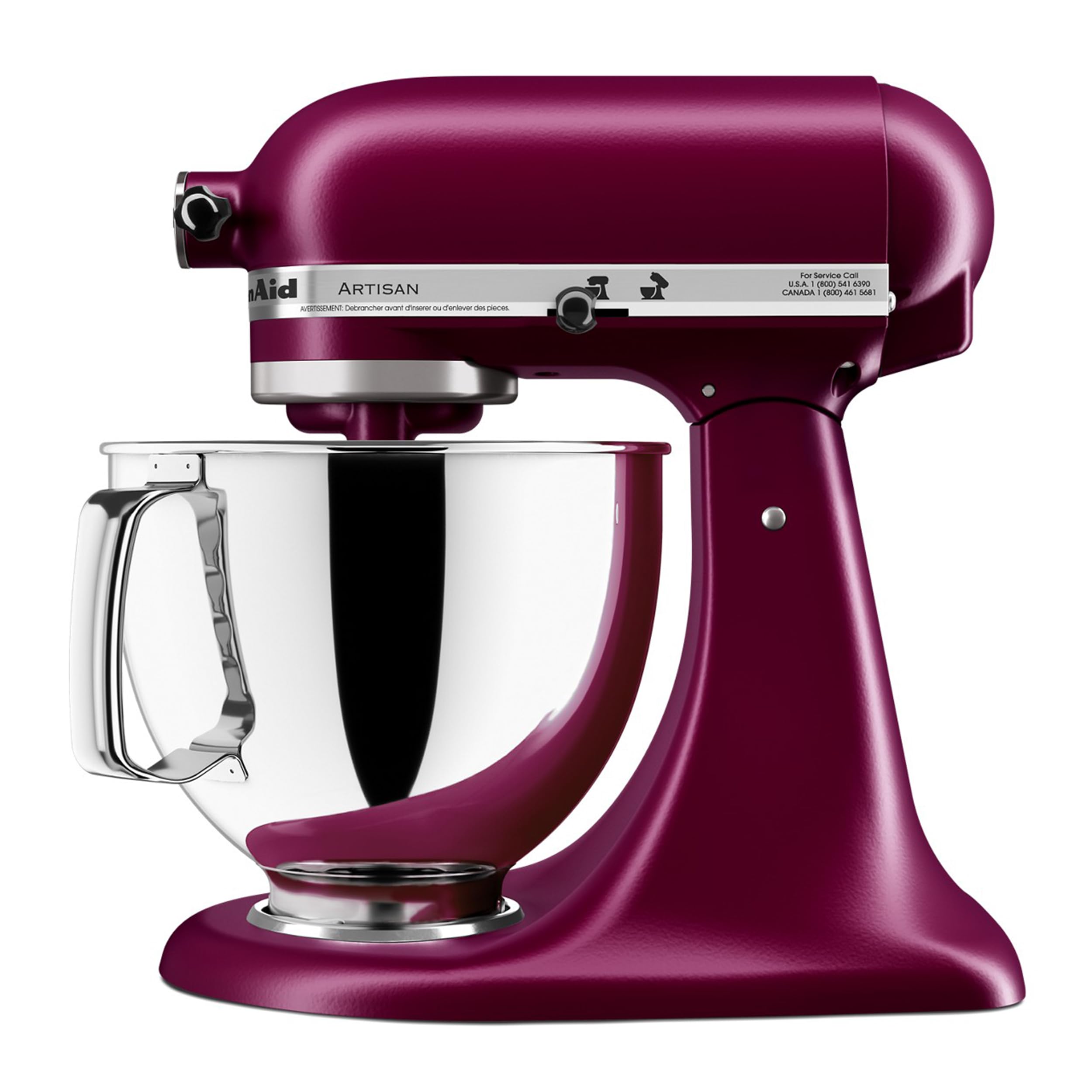 KitchenAid Artisan, 5-Qt Tilt Head Stand Mixer, KSM150PS, Beetroot view 5