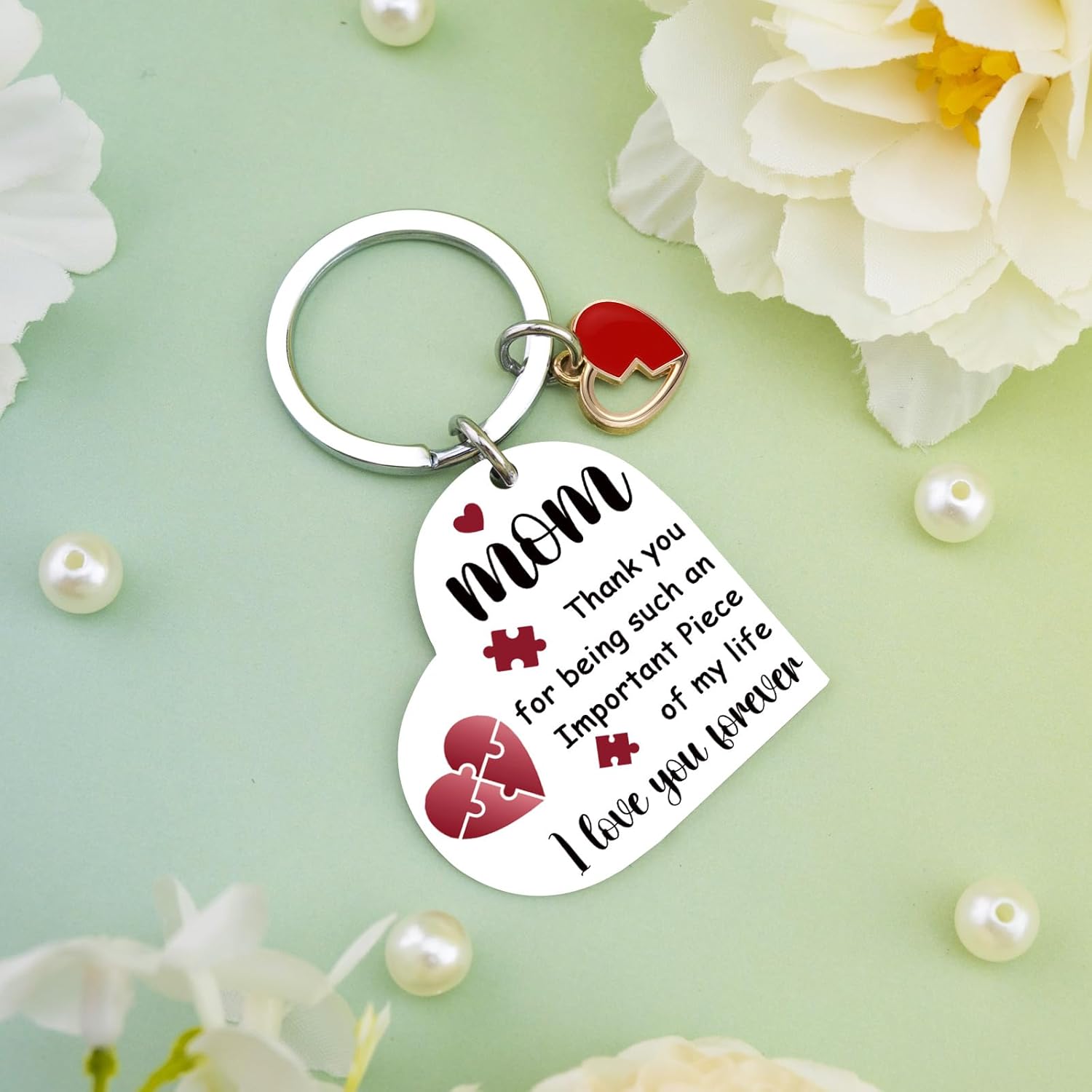 Valentines Day Gifts For Mom Birthday Gifts From Daughter Son Mother's Day Christmas Gift Mom Mama Keychain Best Mom Ever Gift - Image 5