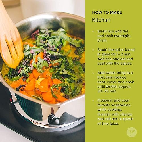 Miniatura 5 de Banyan Botanicals Kitchari Spice Mix  Condimento Ayurvédico Kitchari hecho con hierbas y especias orgánicas  Para limpieza ayurvédica y salud