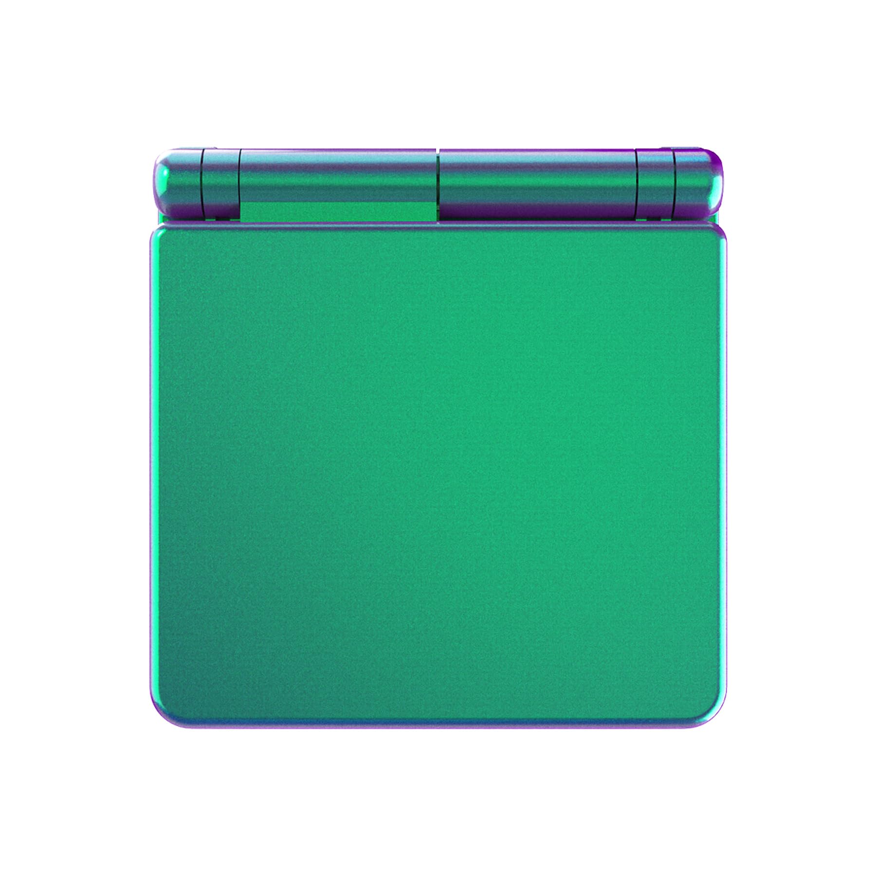 eXtremeRate Cover Scocca Ricambio per Gameboy Advance SP,Custodia Tasti Pulsanti Kit per GBA SP Console-Compatibile con IPS&Standard LCD(Non Include Console&IPS Schermo)-Camaleonte Verde Viola