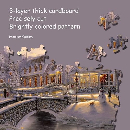 Miniatura 10 de 1000 piezas para rompecabezas de viaducto de Blue Ridge Parkway Linn Cove, rompecabezas de otoño para adultos de 1000 piezas en adelante,