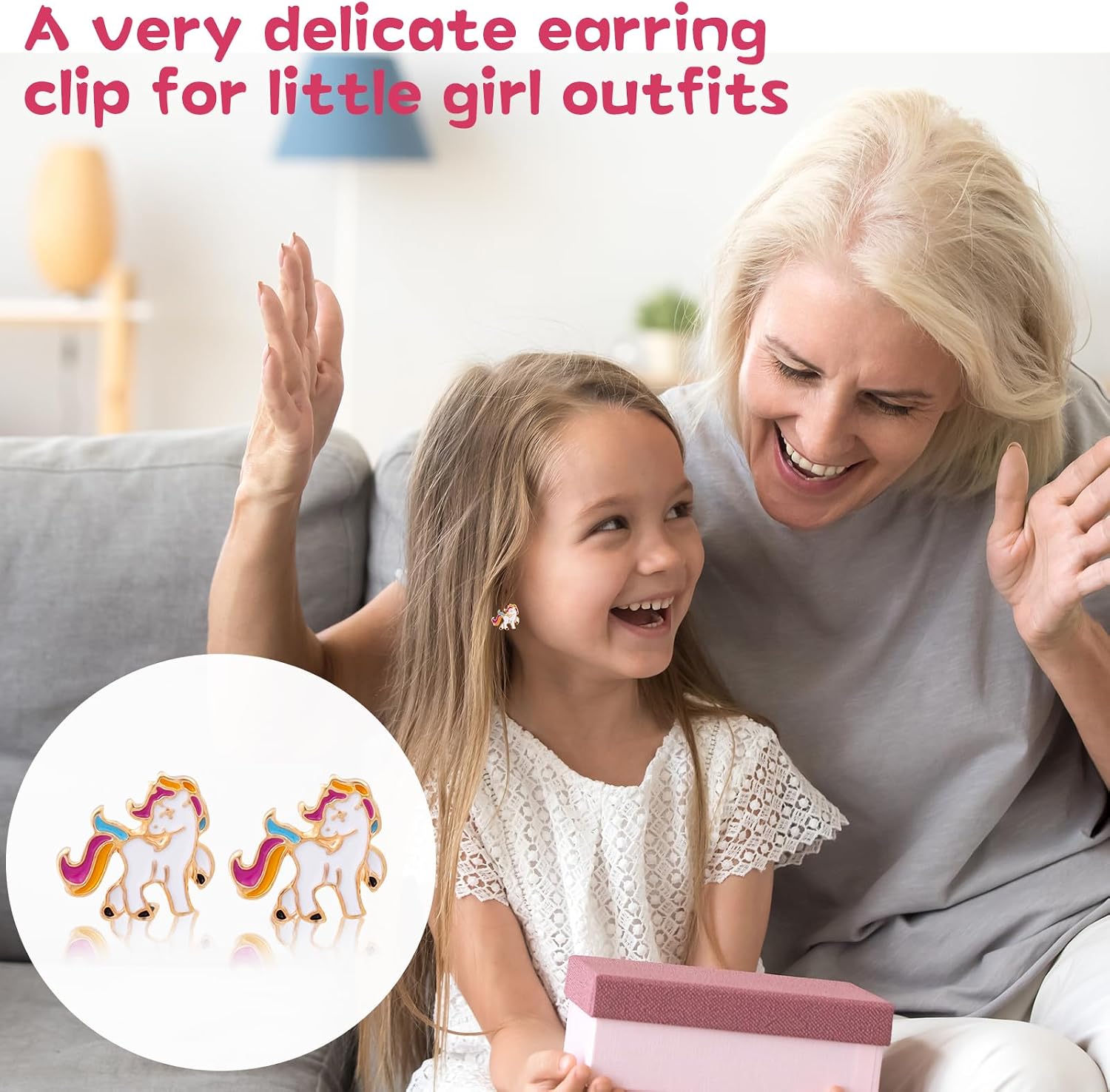 Kids Clip Earrings Girls 20 30