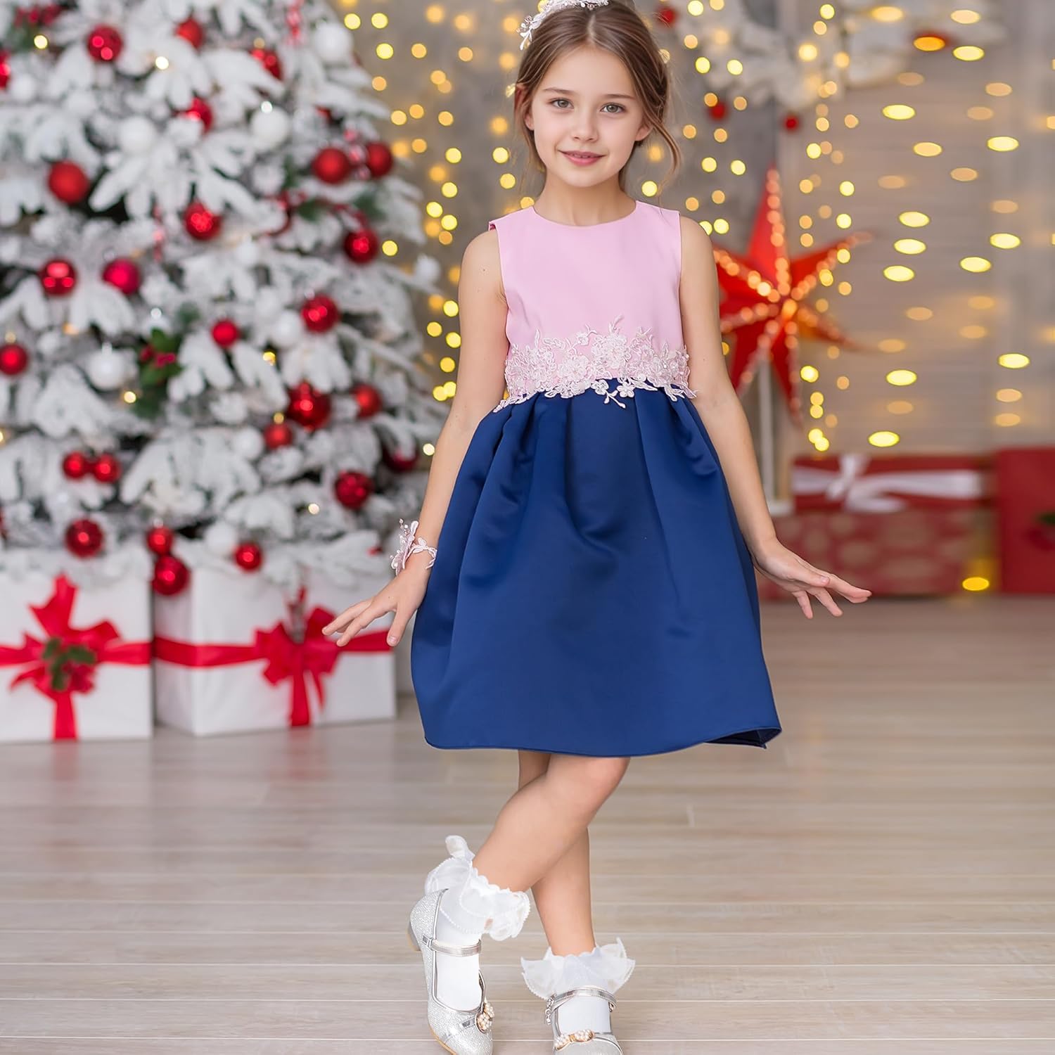 2 Pack Girls Frilly Ruffle Socks Cute Pearls Lace Socks for Toddler Little Girls Dress and Daily - Image 5